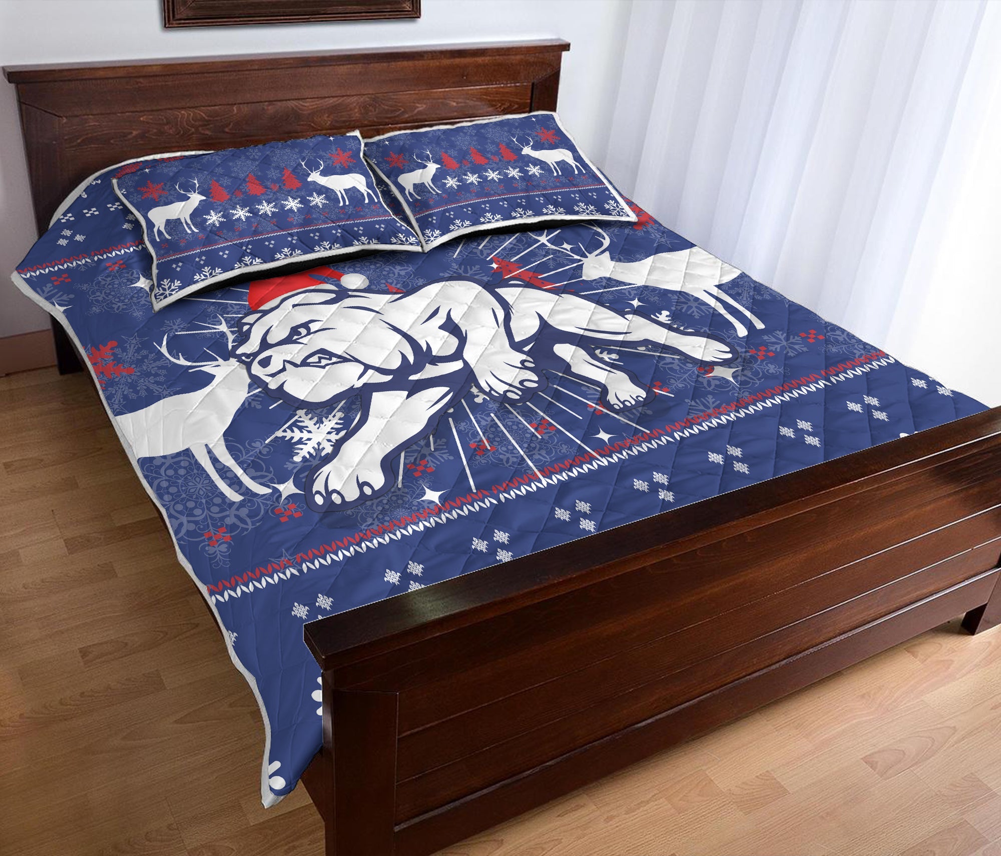 western-bulldogs-quilt-bed-set-christmas-ugly-style