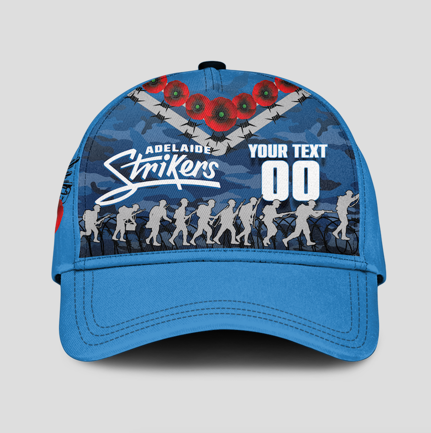 custom-personalised-adelaide-strikers-anzac-2022-caps-camouflage-with-poppy