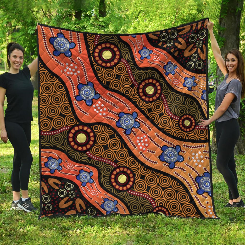 quilts-aboriginal-dot-unique-style-turtle