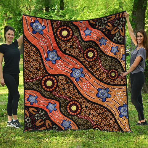 quilts-aboriginal-dot-unique-style-turtle