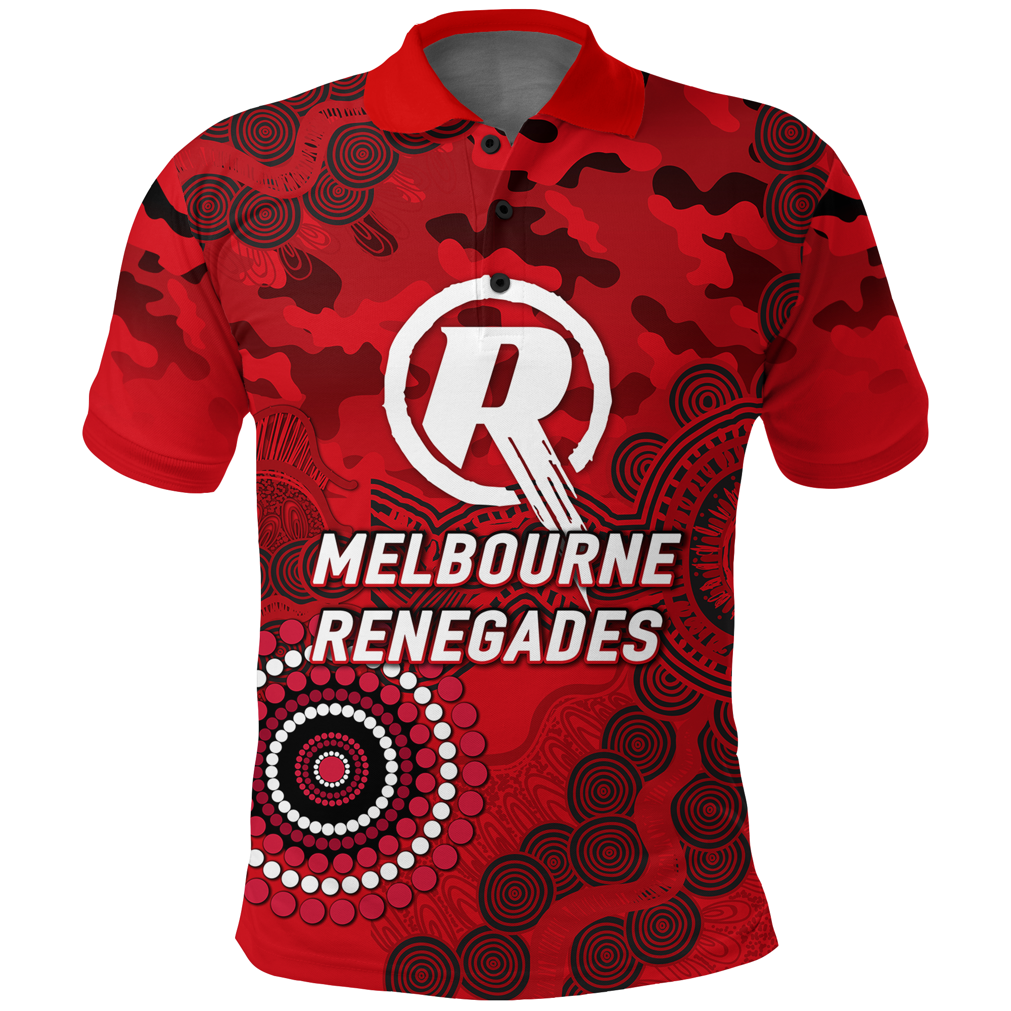 Melbourne Renegades ANZAC Day Aboriginal Polo Shirt - LT12
