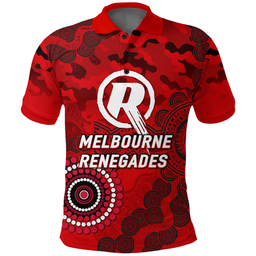 Melbourne Renegades ANZAC Day Aboriginal Polo Shirt - LT12