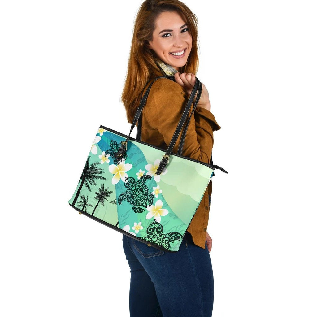 turtle-plumeria-large-leather-tote
