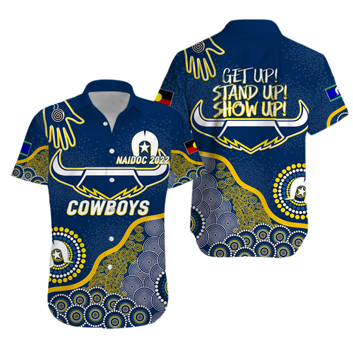 Cowboys Rugby NAIDOC 2022 Aboriginal Hawaiian Shirt