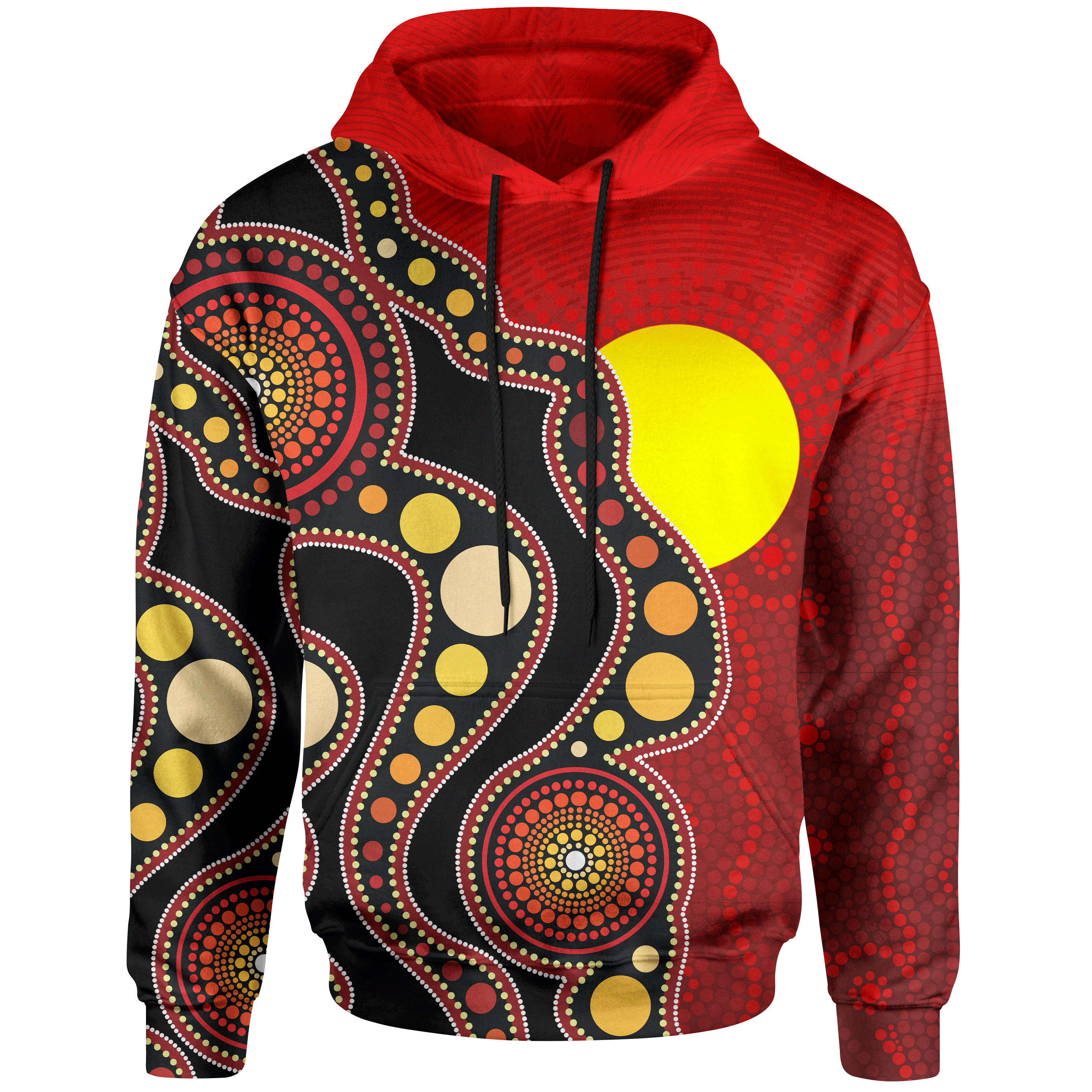 aboriginal-hoodie-australia-aboriginal-lives-matter-flag-circle-dot-painting-art