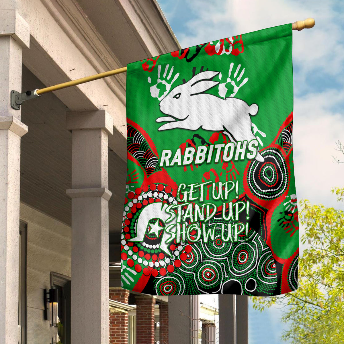 Rabbitohs Rugby NAIDOC 2022 Garden Flag - LT12