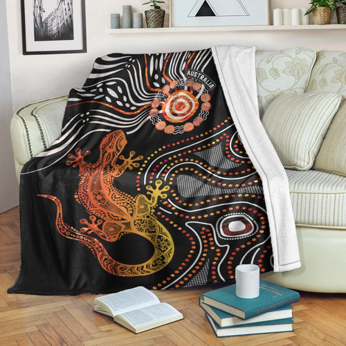 aboriginal-premium-blanket-lizard-sunshine