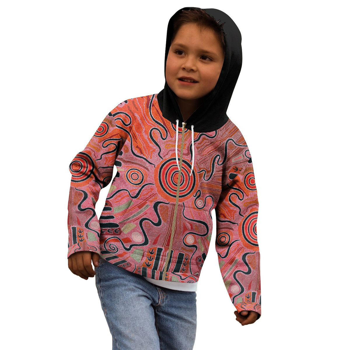 aboriginal-kid-zip-up-hoodie-indigenous-footprint-landscape