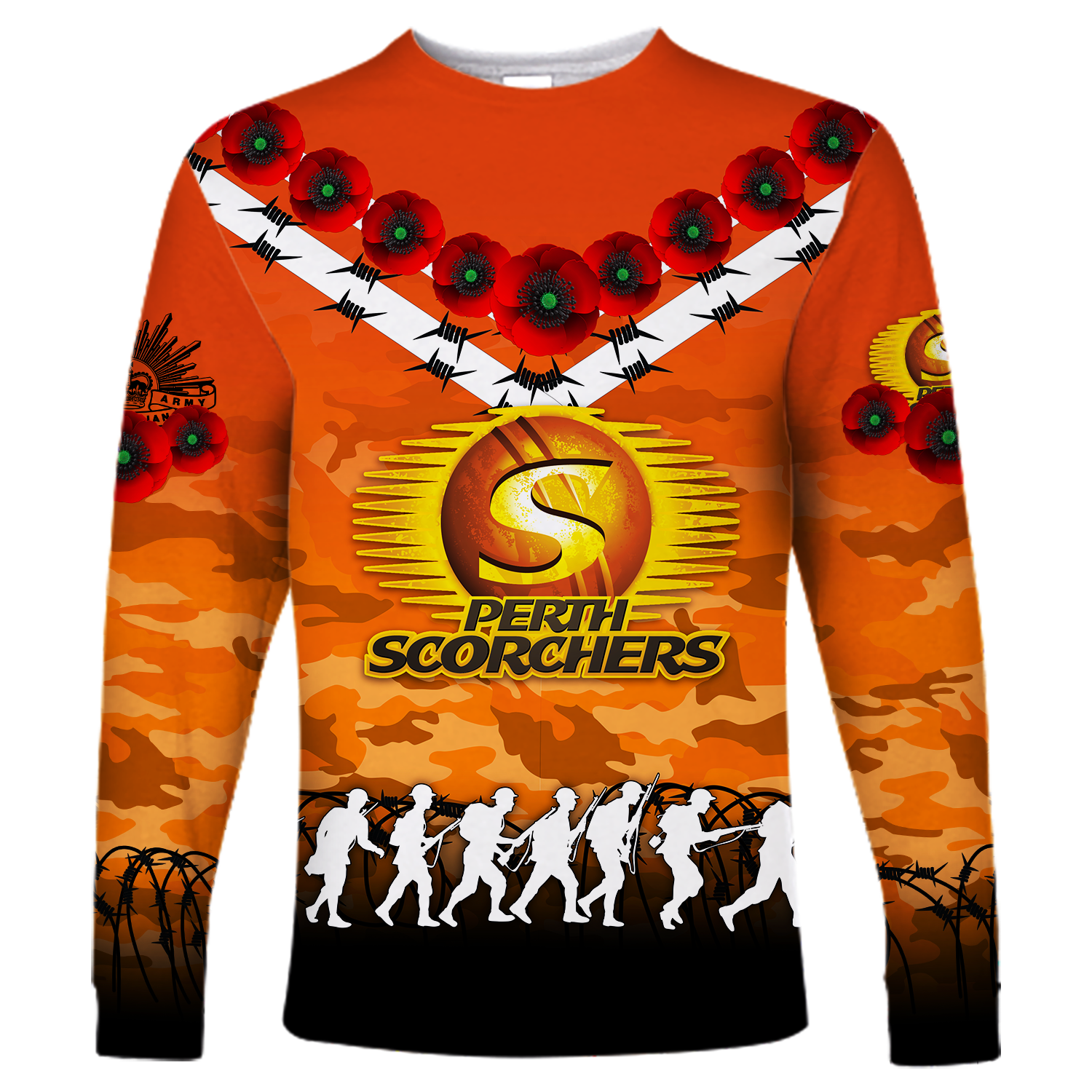 perth-scorchers-anzac-2022-long-sleeve-shirt-camouflage-with-poppy