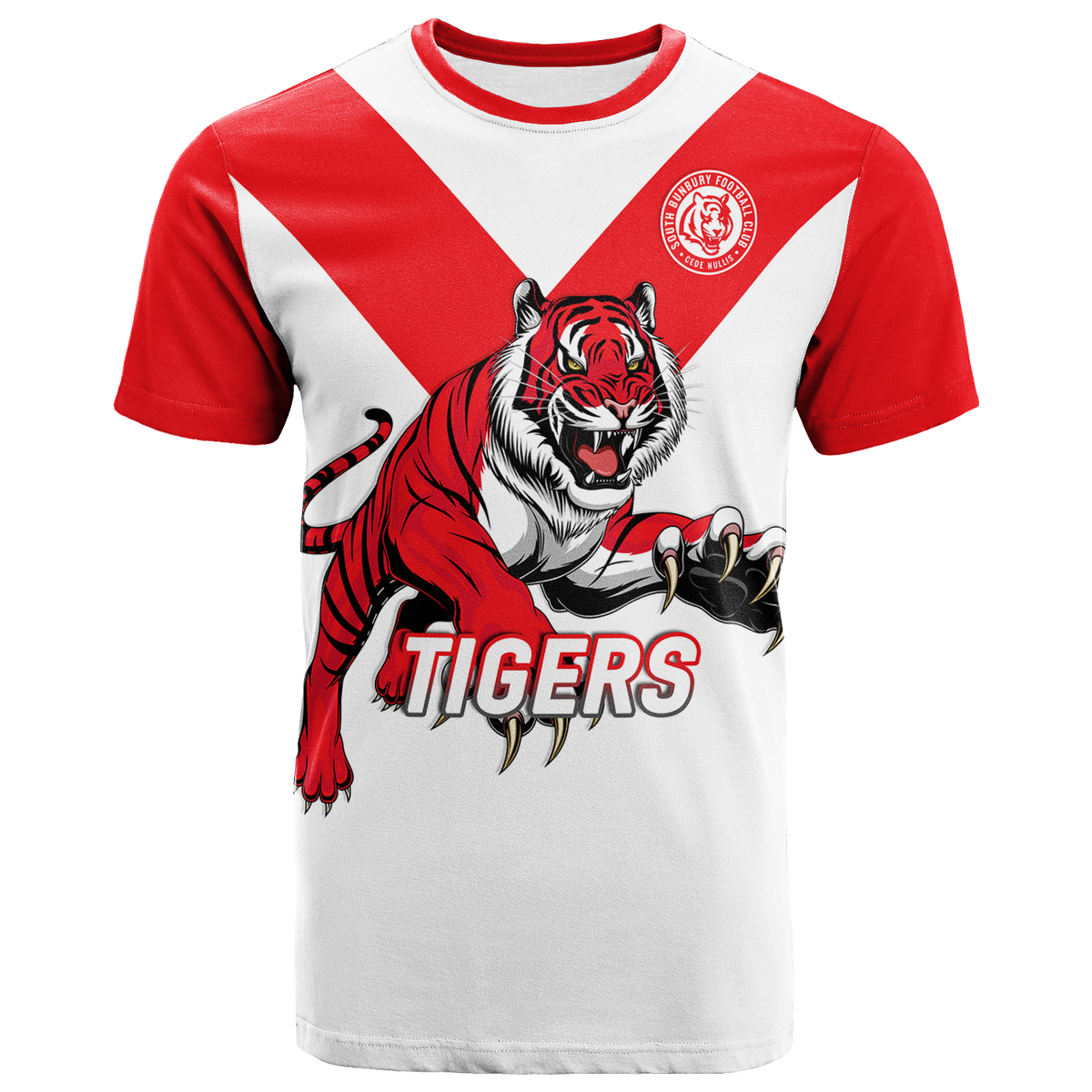 (Custom Personalised) Tigers South Bunbury Football 2022 T-Shirt