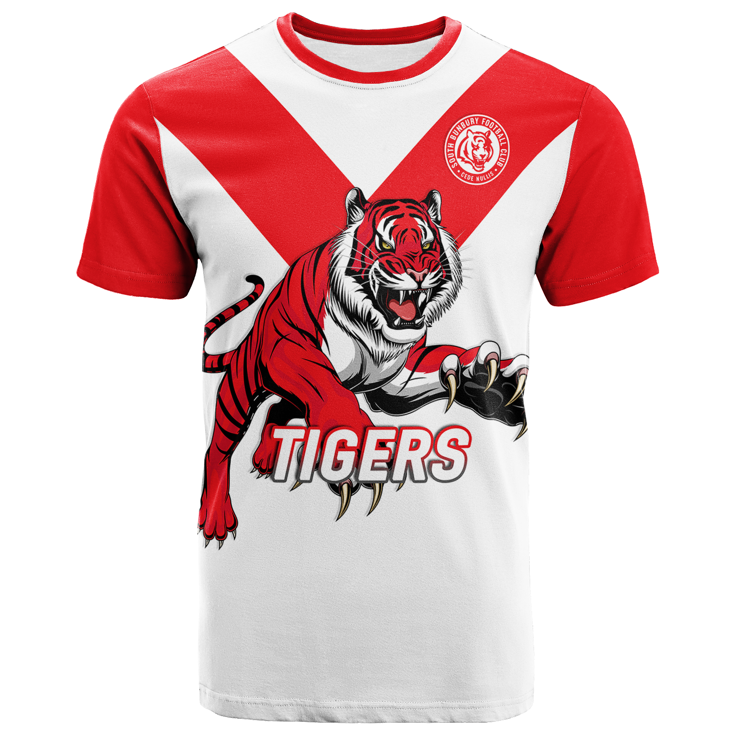 (Custom Personalised) Tigers South Bunbury Football 2022 T-Shirt
