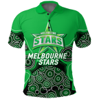 (Custom Personalised) Melbourne Stars Aboriginal Art Cricket 2022 Polo Shirt - LT12