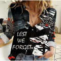 Anzac Day The Spirit of Anzac Women Casual Shirt 