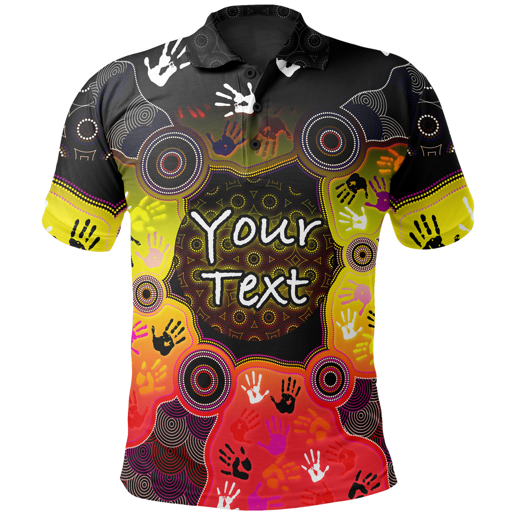 custom-aboriginal-polo-shirts-indigenous-circle-dot-painting-hand-art