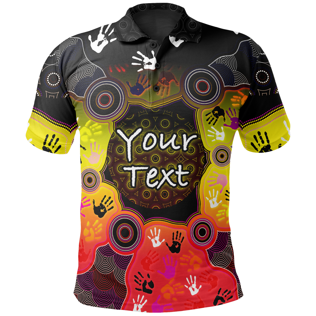 custom-aboriginal-polo-shirts-indigenous-circle-dot-painting-hand-art