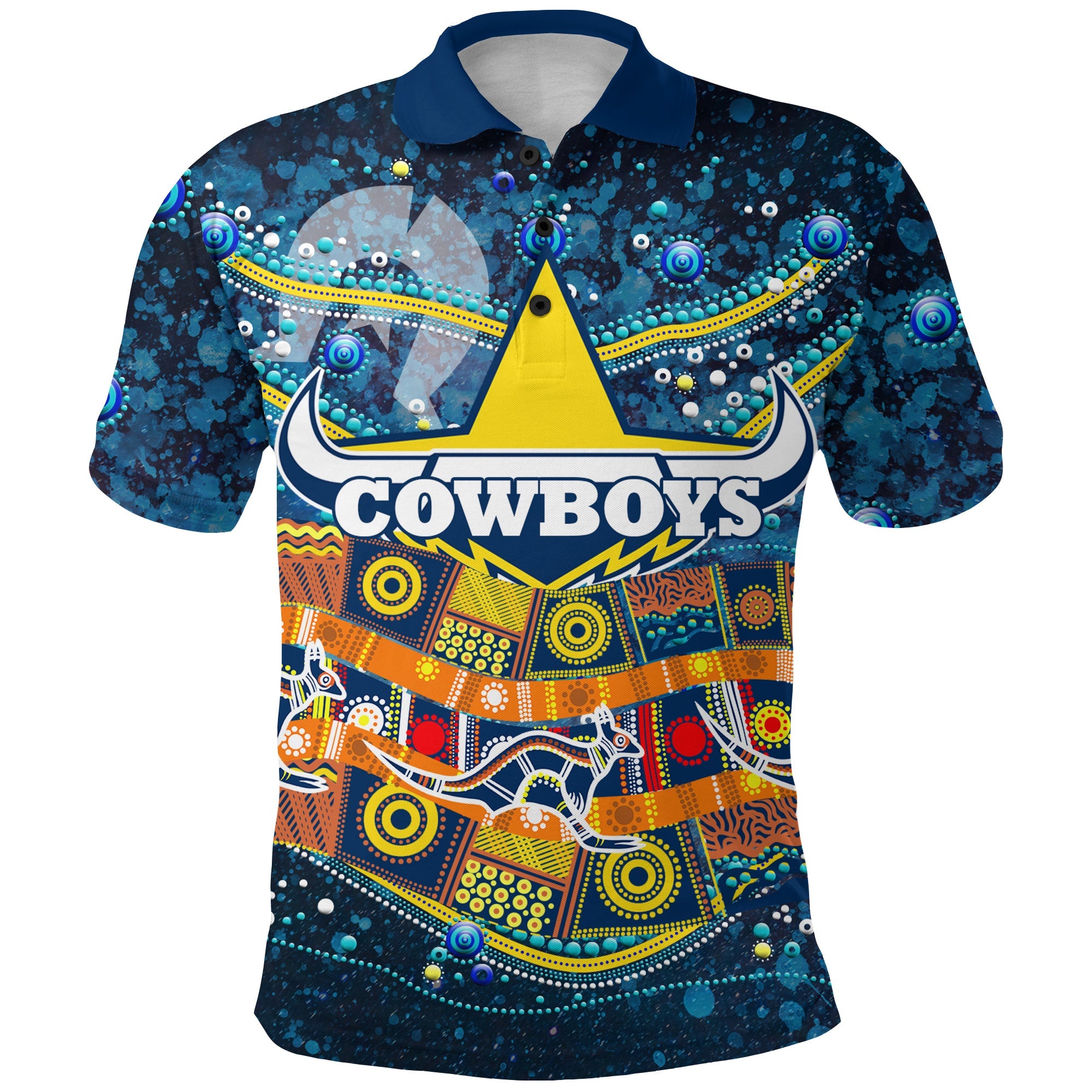 naidoc-week-cowboys-polo-shirt-aboriginal-dot-painting