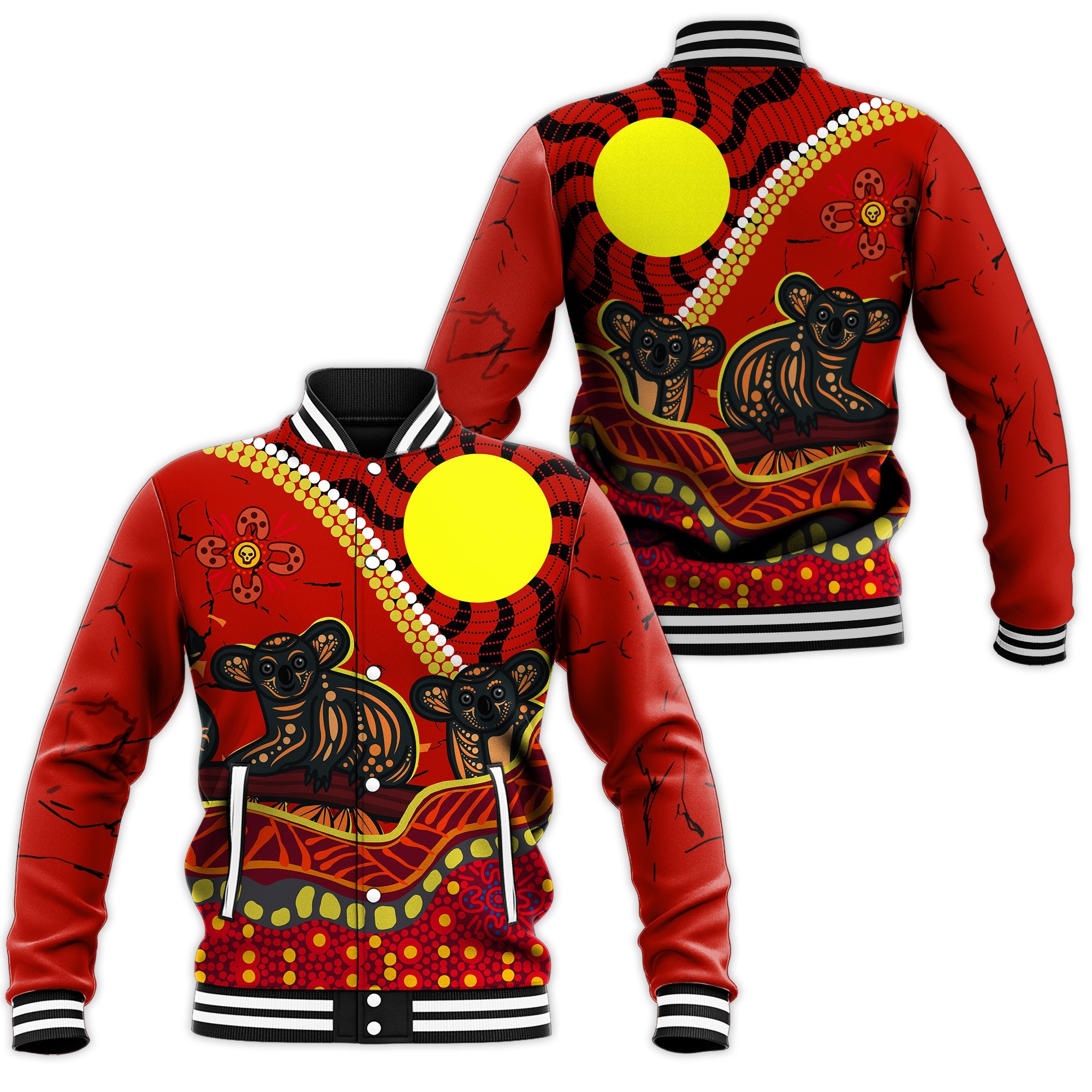 aboriginal-koala-painting-baseball-jacket