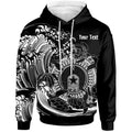 [Custom] Aboriginal Hoodie, Torres Strait Islands in Wave (Black)