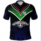 Custom Personalised New Zealand Warriors Combo Polo Shirt and Men Short The Warriors Special Maori Silver Fern Style LT9