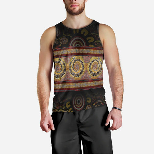 men-tank-snake-dot-panting-art