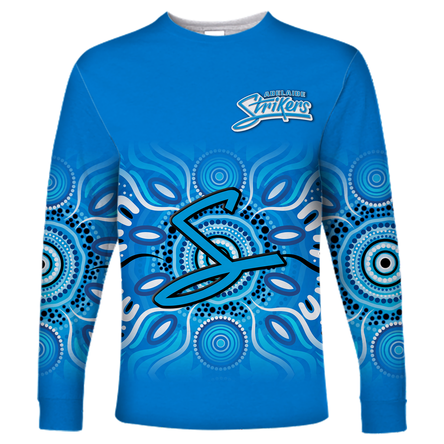 (Custom Personalised) Adelaide Strikers Aboriginal Cricket 2022 Long Sleeve Shirt - LT12