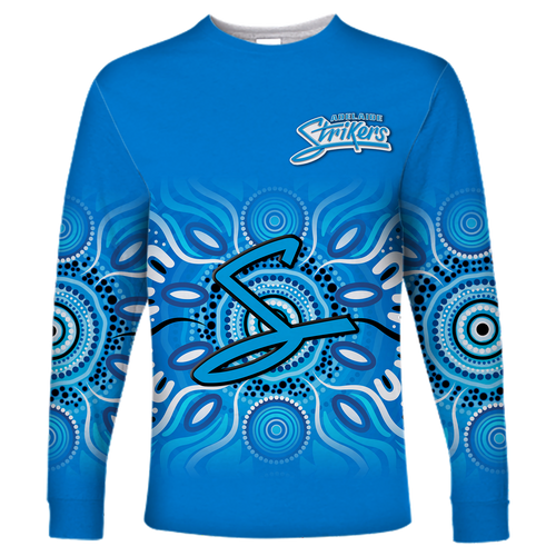 (Custom Personalised) Adelaide Strikers Aboriginal Cricket 2022 Long Sleeve Shirt - LT12