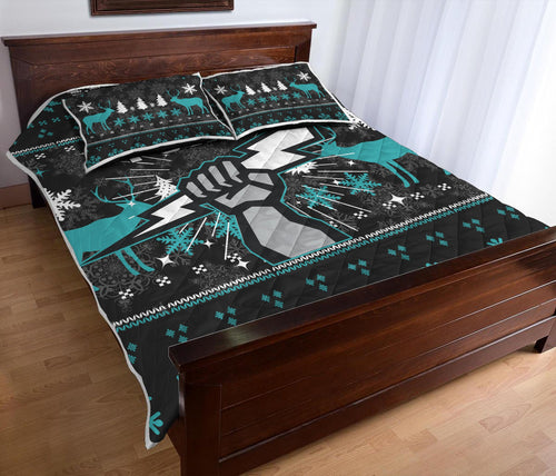 port-adelaide-quilt-bed-set-christmas-ugly-style