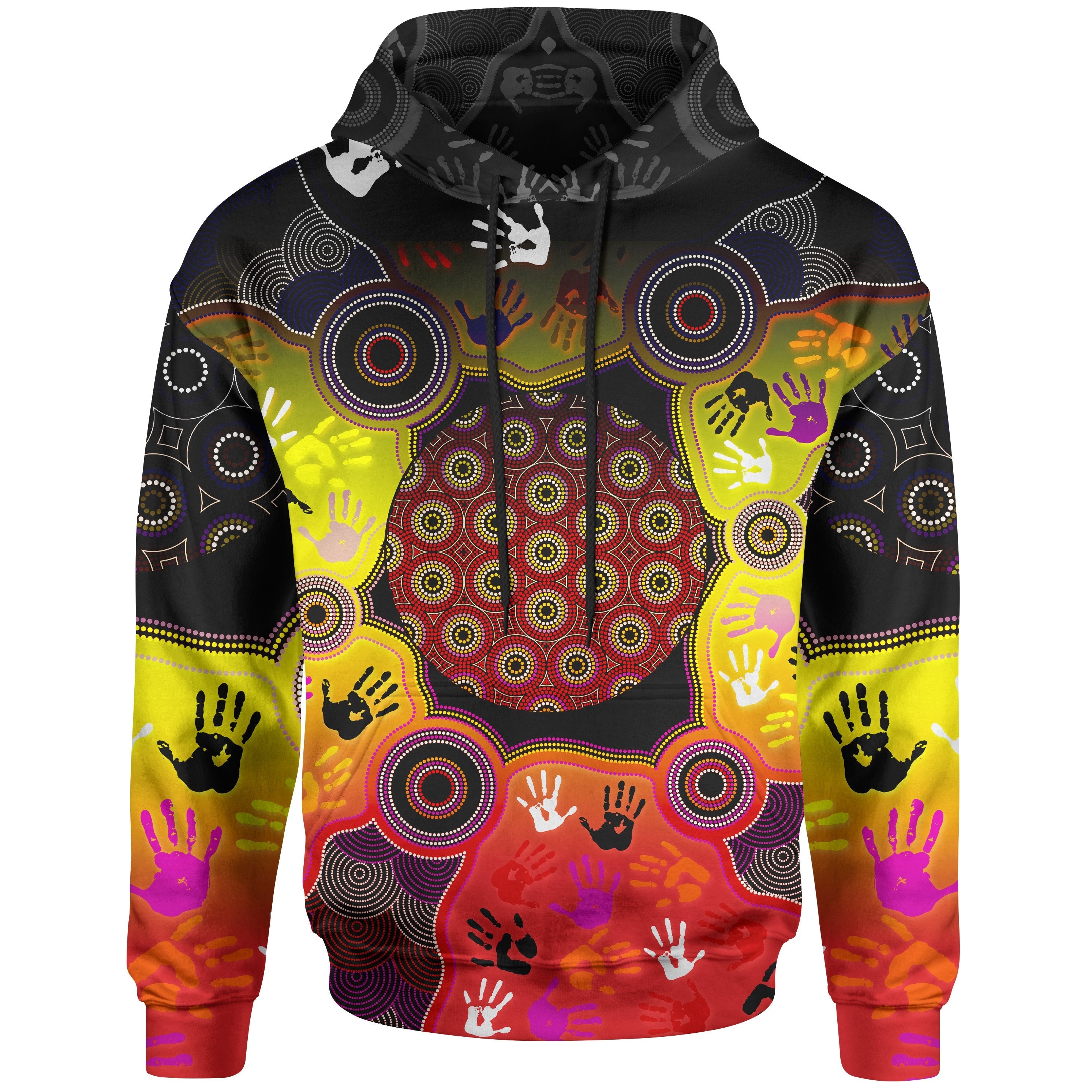 aboriginal-hoodie-indigenous-circle-dot-painting-hand-art