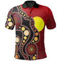 aboriginal-polo-shirt-australia-aboriginal-lives-matter-flag-circle-dot-painting-art