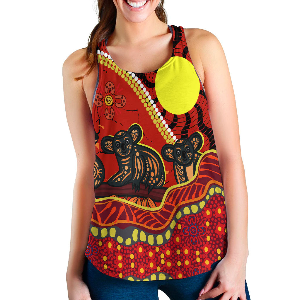 aboriginal-koala-painting-women-tank-top
