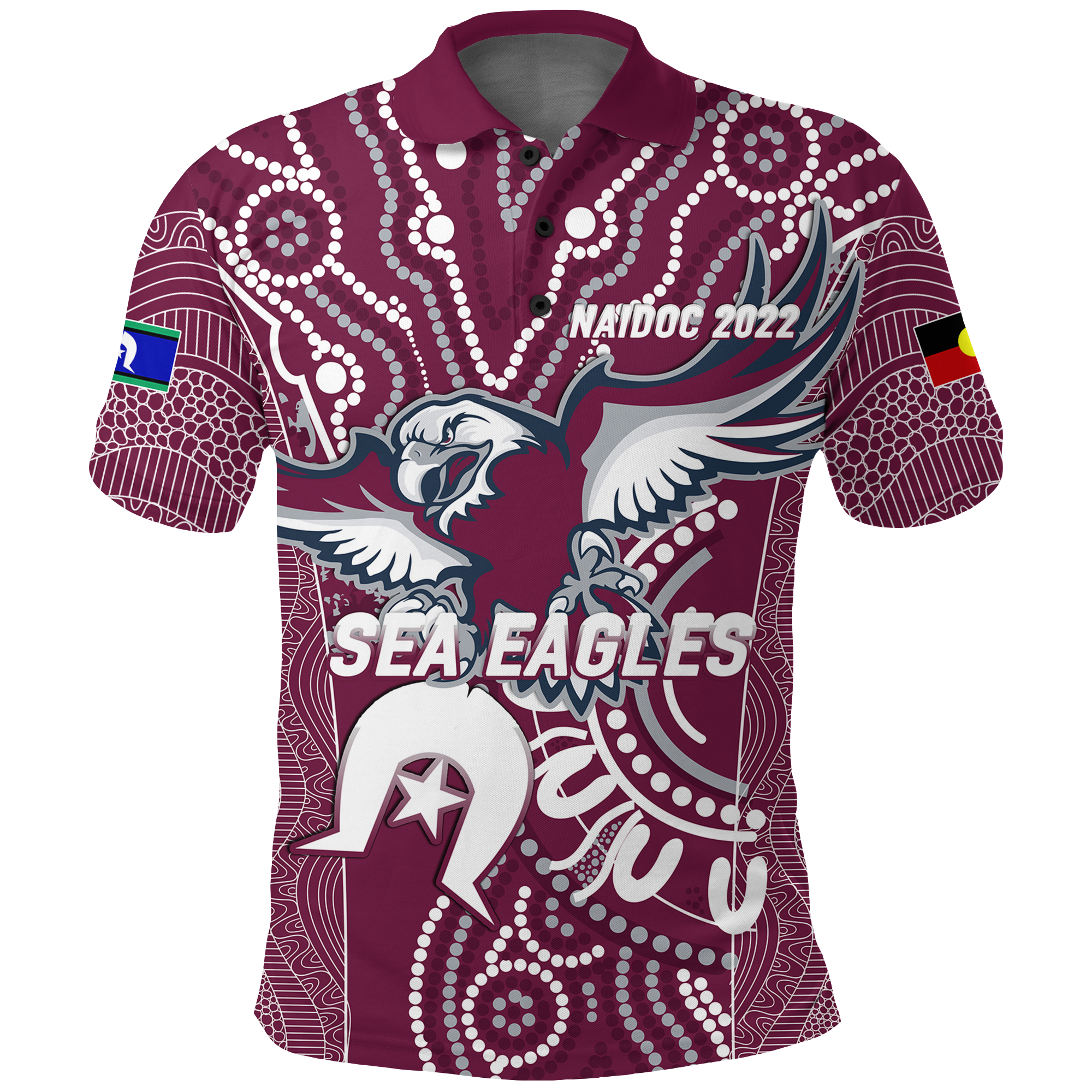 custom-personalised-sea-eagles-rugby-naidoc-2022-aboriginal-polo-shirt
