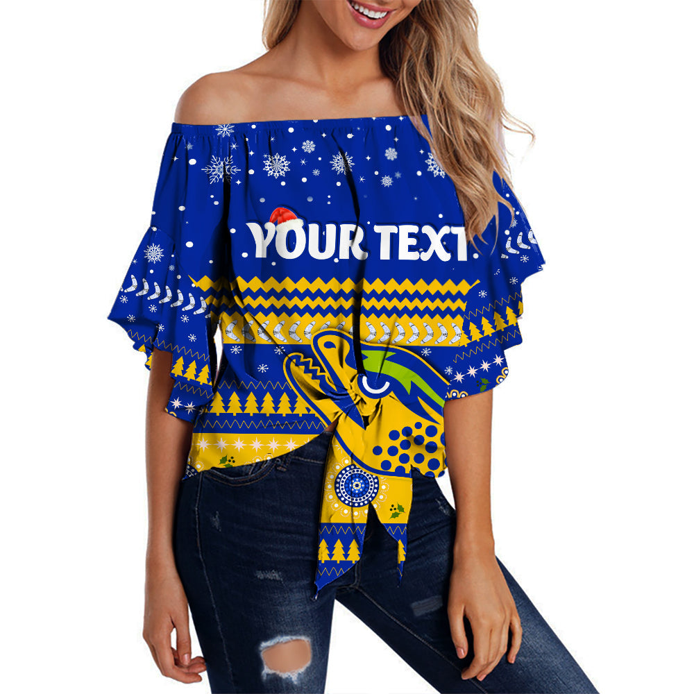 custom-personalised-eels-unique-off-shoulder-waist-wrap-top-merry-christmas-parramatta