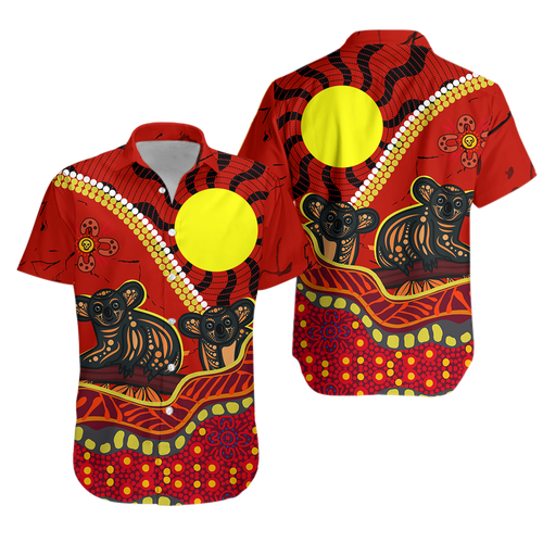 Aboriginal Koala Painting Hawaiian Shirt