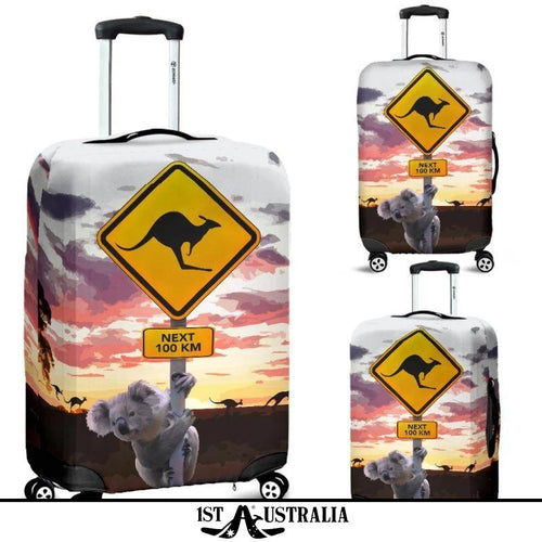 koala-luggage-cover-kangaroo-sign-landscape-art