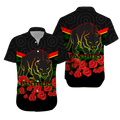 Panthers Anzac Day Hawaiian Shirt - Indigenous Art