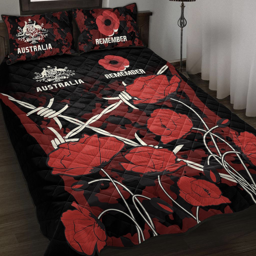 anzac-quilt-bed-set-anzac-with-remembrance-poppy-flower
