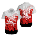 Dragons Anzac Day Hawaiian Shirt - Indigenous Art