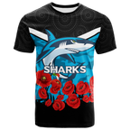 custom-personalised-cronulla-sutherland-sharks-anzac-day-indigenous-art-t-shirt