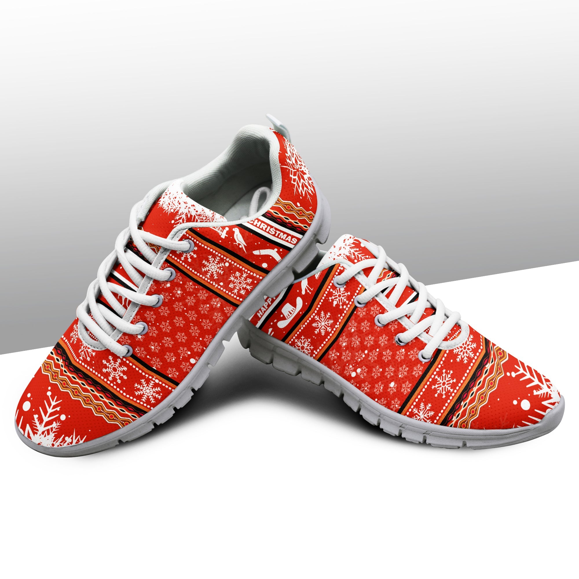 Australia Christmas Kangaroo Aboriginal Pattern Sneaker - LT2
