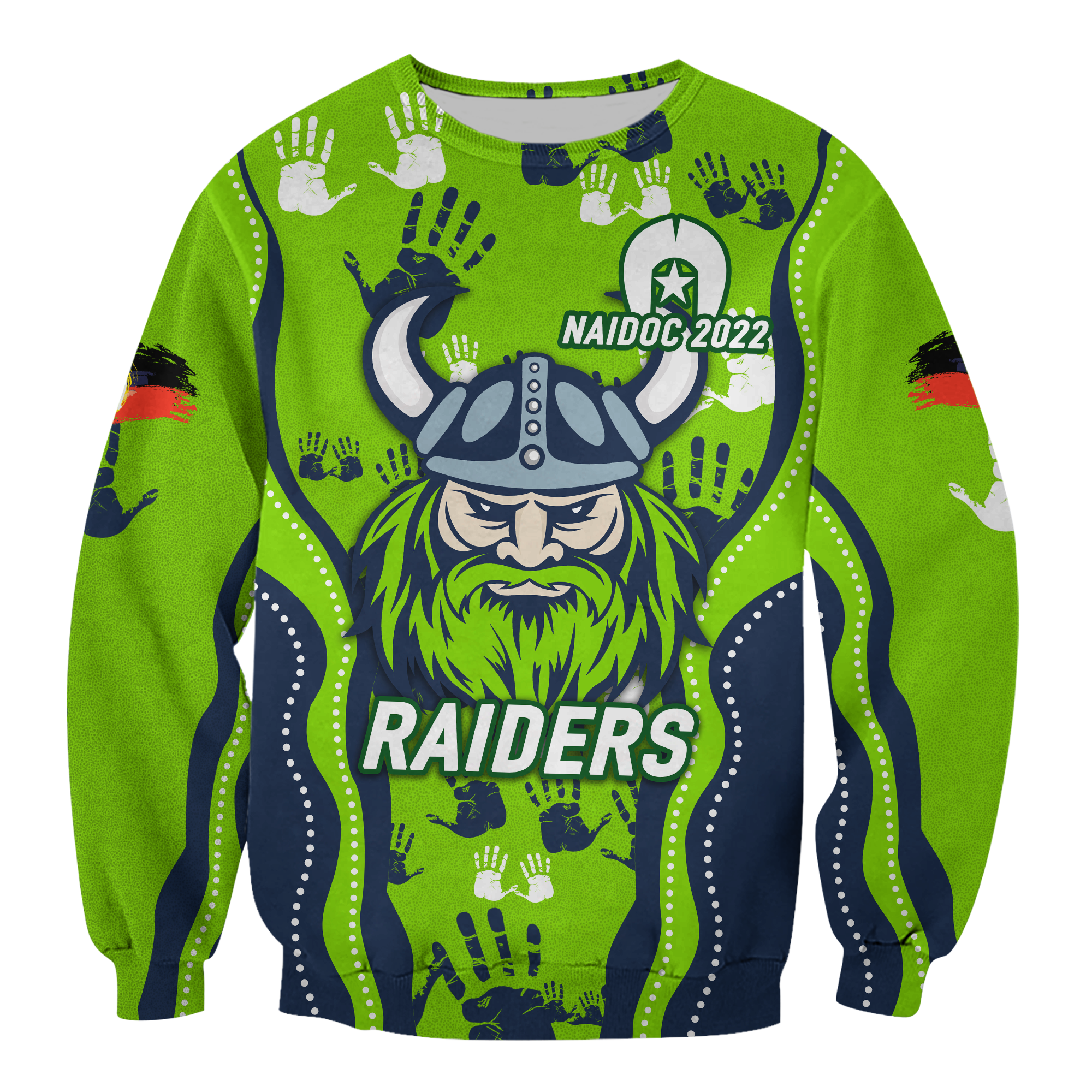 custom-personalised-canberra-raiders-rugby-naidoc-2022-aboriginal-sweatshirt