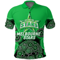 Melbourne Stars Aboriginal Art Cricket 2022 Polo Shirt - LT12