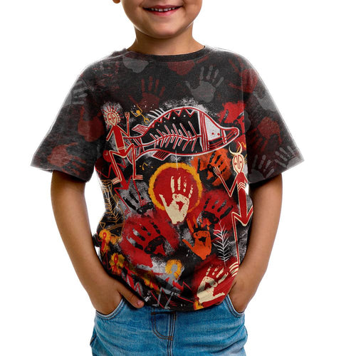 aboriginal-kid-t-shirts-indigenous-fish-hand-art