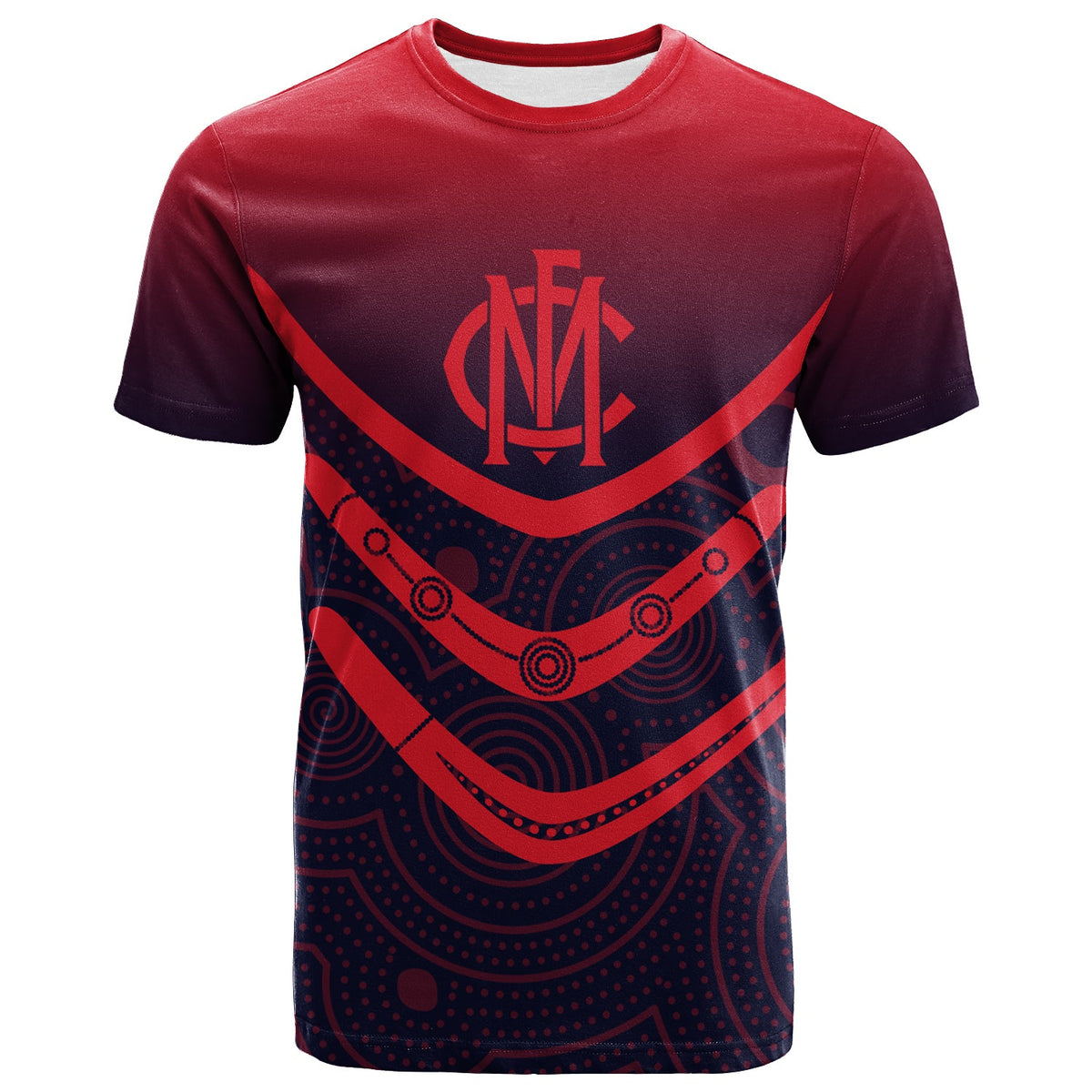 melbourne-demons-t-shirt-aboriginal-dot-painting