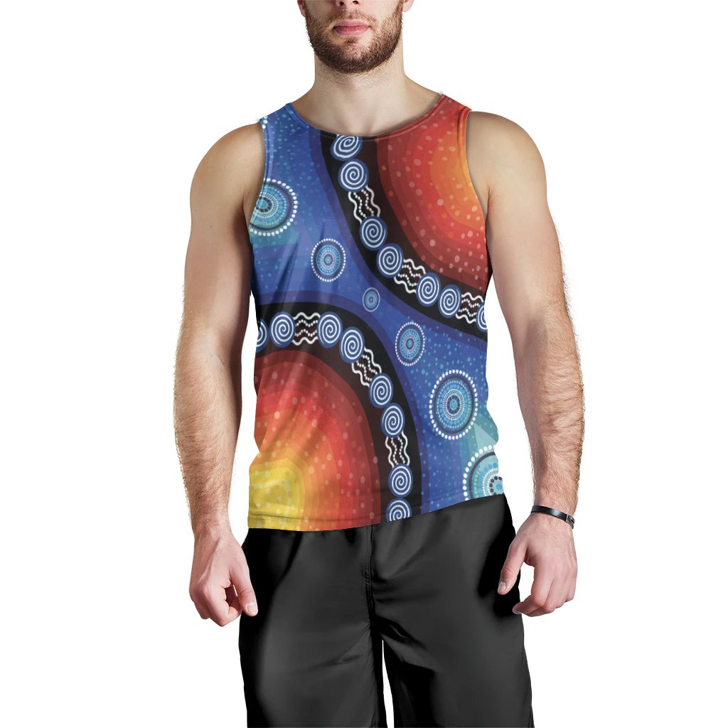 men-tank-top-aboriginal-color-dot-painting