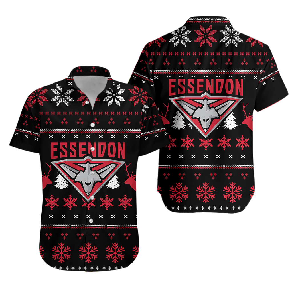 Essendon Hawaiian Shirt - Christmas Ugly Style