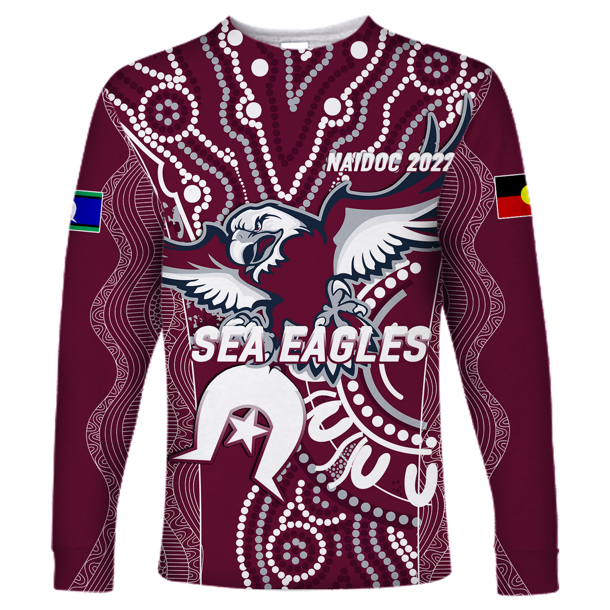 custom-personalised-sea-eagles-rugby-naidoc-2022-aboriginal-long-sleeve-shirt