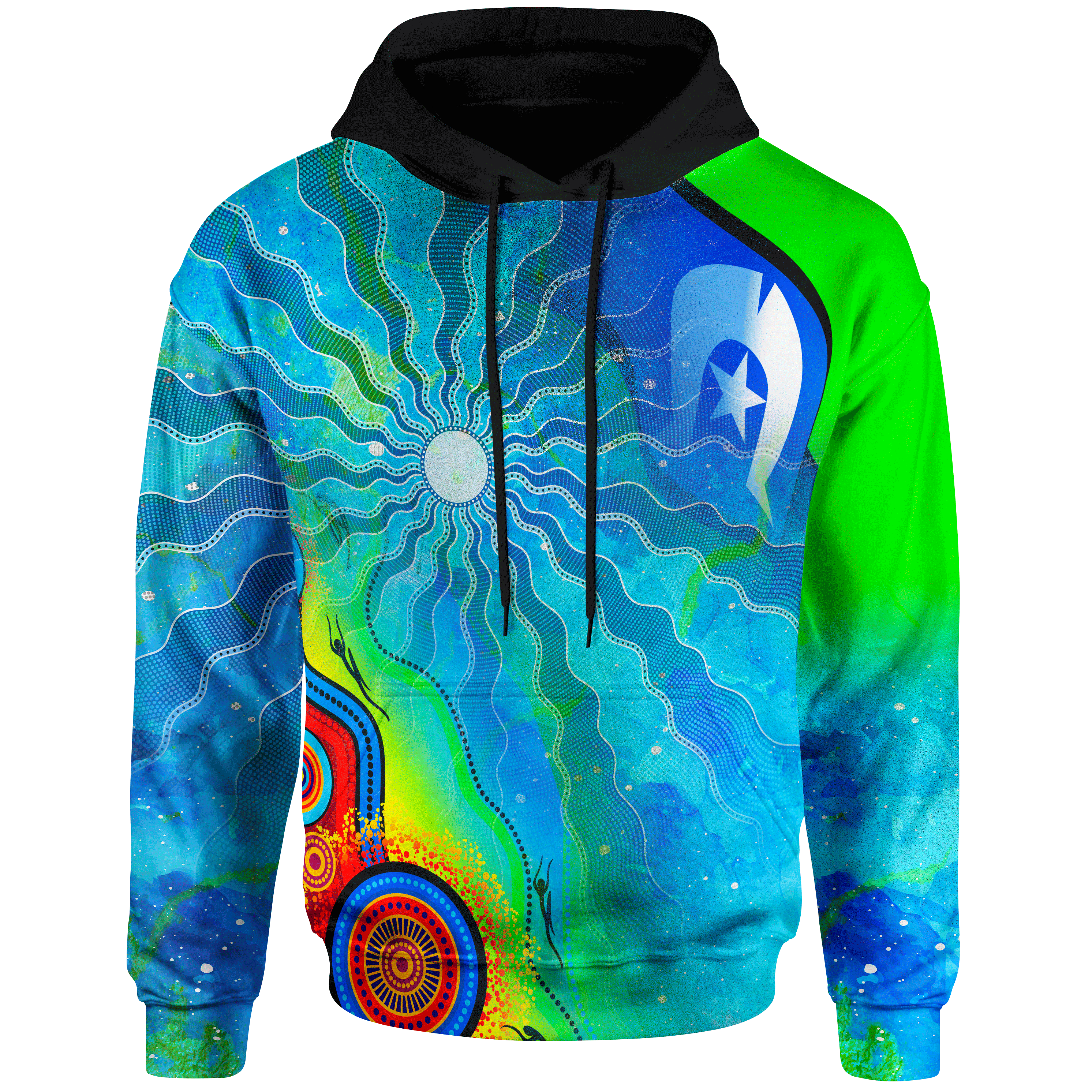 hoodie-torres-strait-islanders-flag-with-aboriginal-patterns