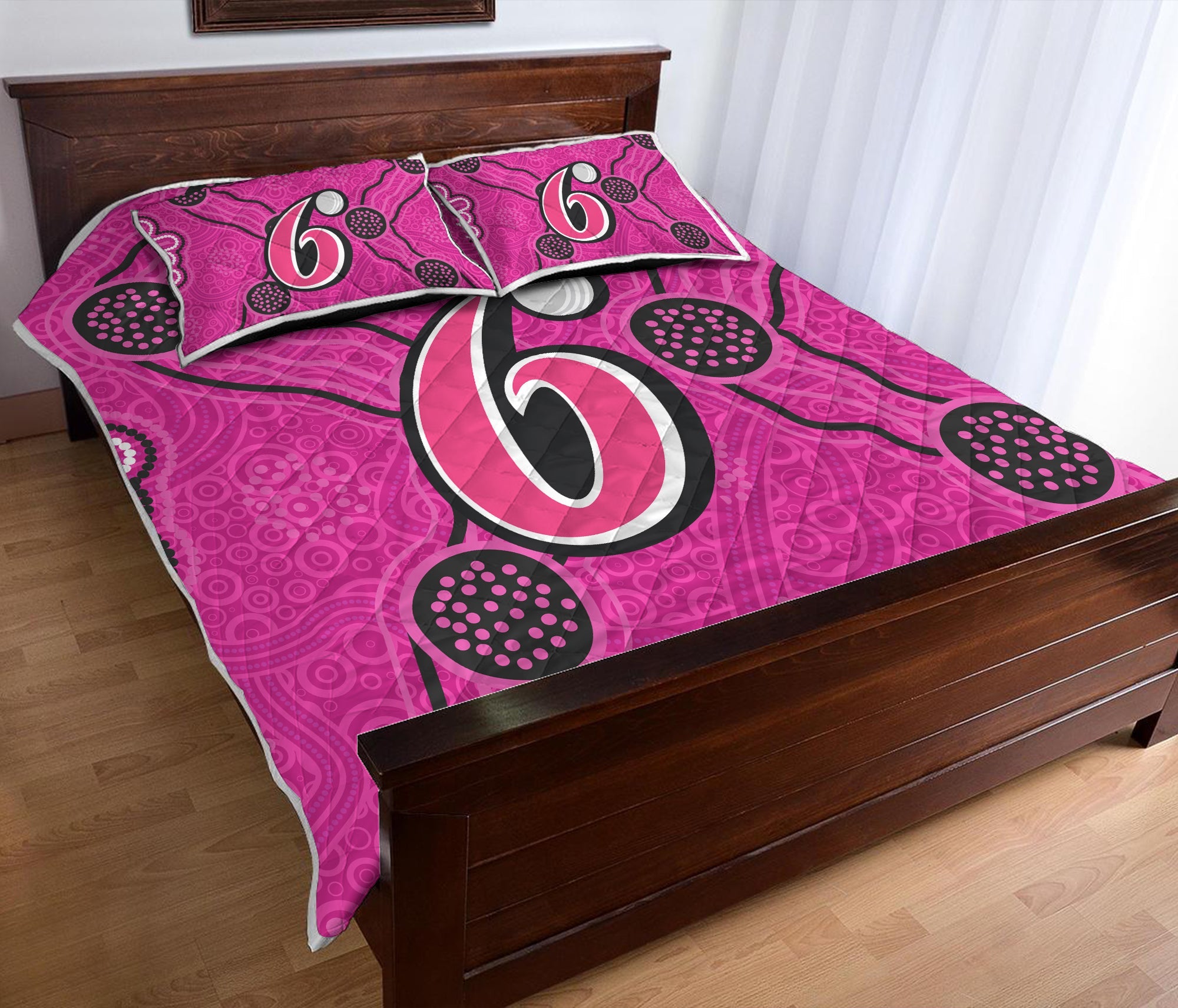 sydney-sixers-quilt-bed-set-aboriginal-dot-painting