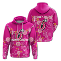 Sydney Sixers Aboriginal Art Cricket 2022 Hoodie - LT12