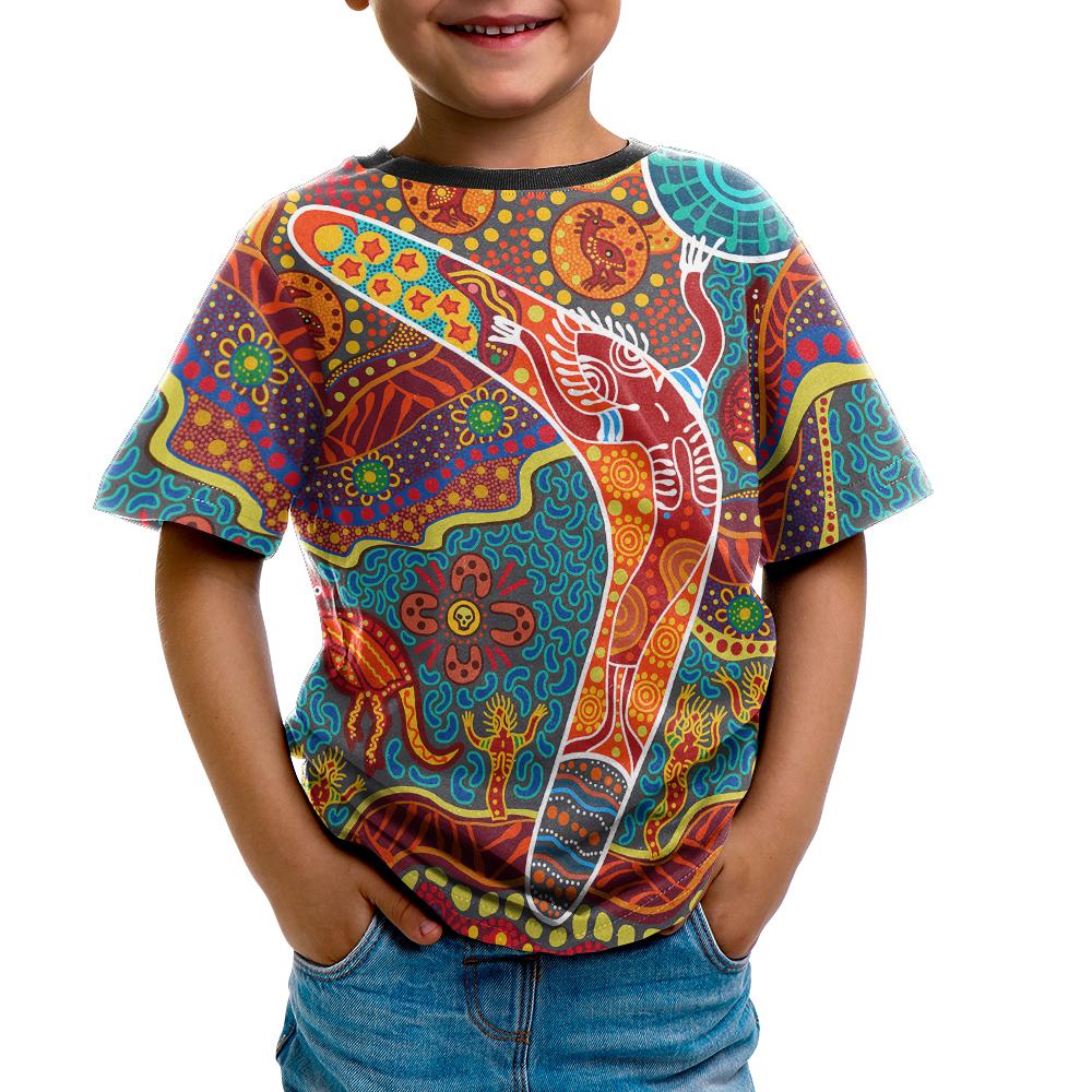 kid-aboriginal-t-shirt-indigenous-boomerang